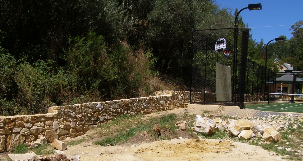 Retaining Wall Construction @ Waterfull Gully